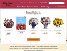 Tablet Screenshot of littleflowershop.net